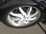 More CBX / VFR- The rear wheel had to be cut DOWN by Kosman for allignment with the front a Avon 160 / 70 /17