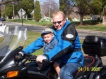 My nephew Thomas, a future biker for sure