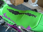 Custom seat made with Stingray spine
