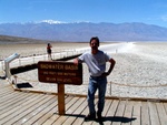 Badwater Basin is the lowest point in the western hemisphere, at 282 feet below sea level. 